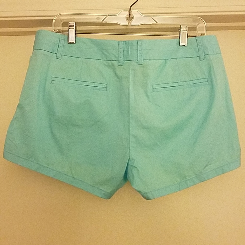 Teal J Crew Size 10 Shorts - Picture 2 of 3